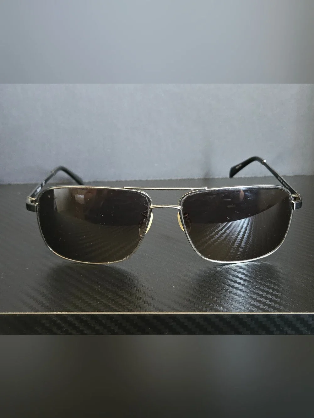 Timberland Polarized Rectangular Sunglasses Gunmetal Gray Lens TB7138 09A
